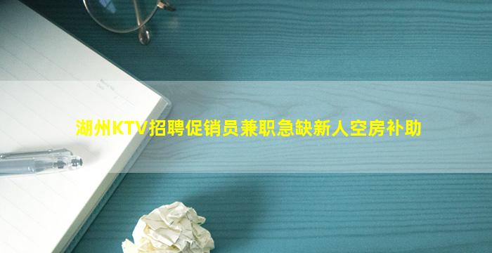 湖州KTV招聘促销员兼职急缺新人空房补助